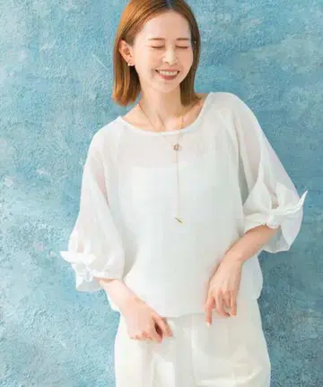 어반 리서치 로쏘 리본 슬리브 풀오버 ROSSO