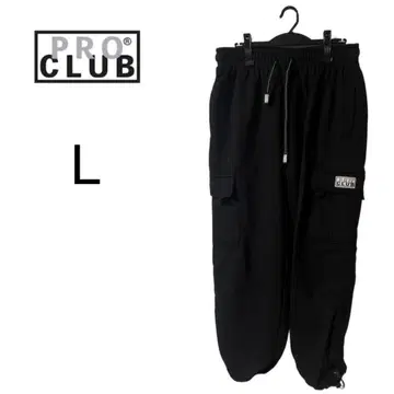 PROCLUB 프로클럽 맨투맨 카고 팬츠 블랙 사이즈 L