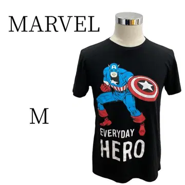 새상품급 MARVEL 마블 캡틴 아메리카 블랙 티셔츠 M