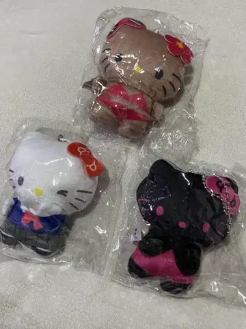 헬로키티 봉제 인형 볼체인 3세트