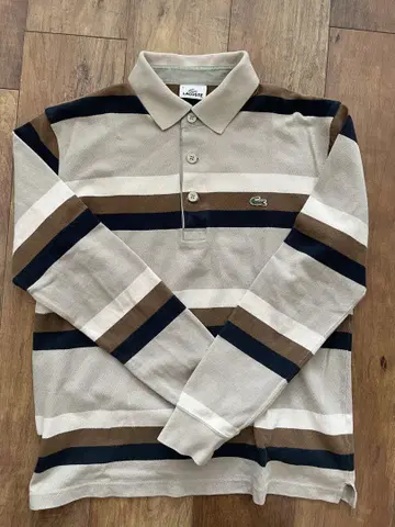 LACOSTE 긴팔 피케 셔츠 사이즈 4