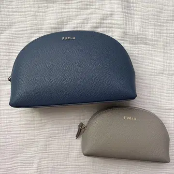 FURLA 파우치 세트 네이비 그레이