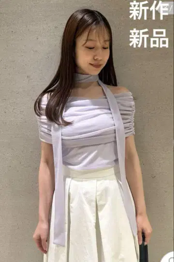 신상 택 포함 새상품 스나이델 개더 아시메 컷 풀오버