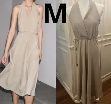 새 상품 ZARA 벨트 홀터넥 원피스