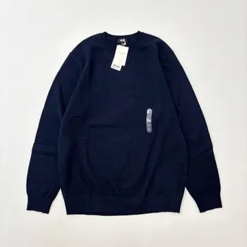 새상품 UNIQLO 캐시미어 크루넥 스웨터 긴팔 네이비 XL