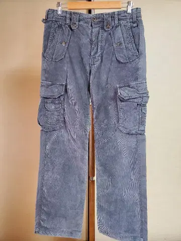 D&G 00s Y2K 코듀로이 멀티 포켓 카고 팬츠