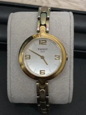 TISSOT 여성용 시계 골드 크라운 작동품