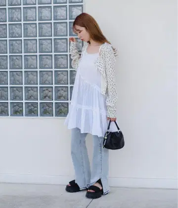 Kastane 인도 면 티어드 튜닉