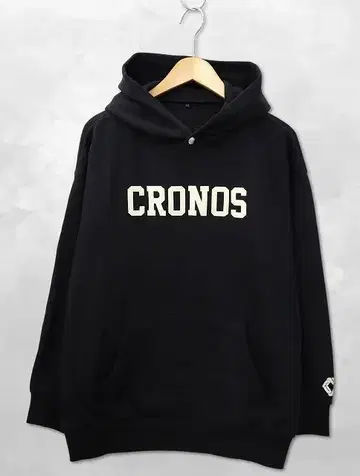 CRONOS 크로노스 로고 아플리케 맨투맨 후드티 38(M)