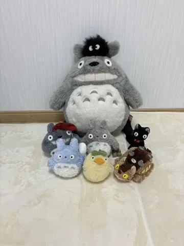 토토로,  등 8점 봉제 인형 토토로뉴