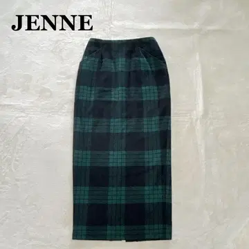 JENNE 젠느 샤기 체크 펜슬 스커트 가을/겨울 M