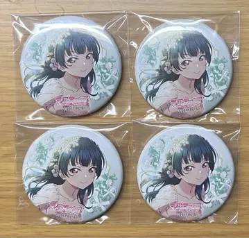 러브라이브 Aqours 캔뱃지 츠시마 요시코 Flower party