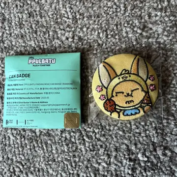 txt PPULBATU 자수 캔뱃지 범규