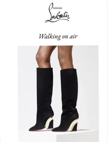 Christian Louboutin 롱 부츠 블랙 37.5