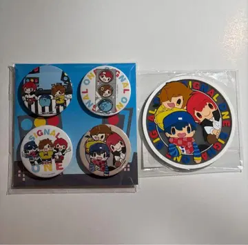 시그널 원 굿즈 세트 캔뱃지 A 코스터