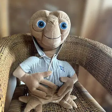 빈티지 커다란 E.T. 후드 부착 봉제 인형