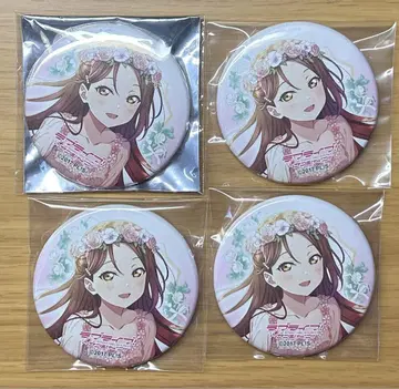 러브라이브 Aqours 캔뱃지 사쿠라우치 리코 Flower party