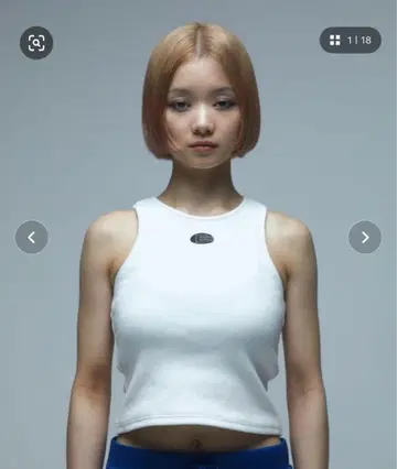 BEEDEN 탱크탑 화이트