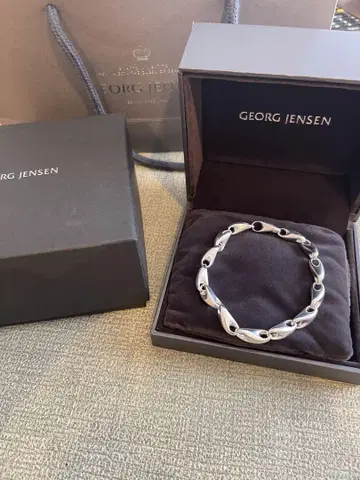 GEORG JENSEN 실버 팔찌 L 사이즈