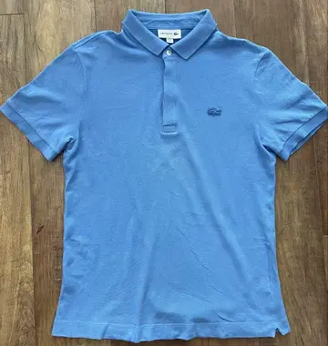 LACOSTE 라이트 블루 피케 셔츠 US S