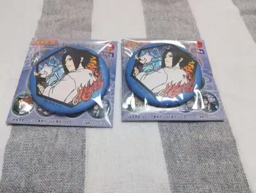 NARUTO 키리에 시리즈 화지 캔뱃지 사스케 2개 세트