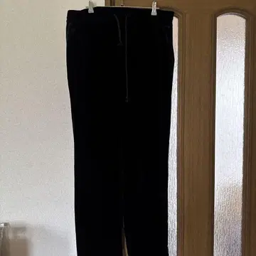 [새상품급] CABaN 캐반 소프트 벨로아 와이드 팬츠 이지 블랙