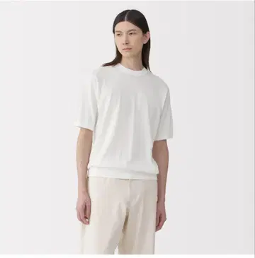 MUJI Labo 반팔 풀오버 M 화이트