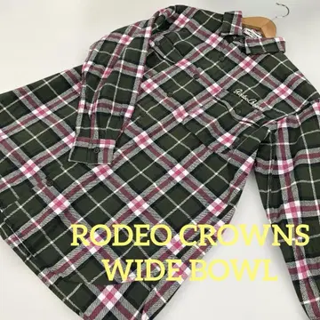 RODEO CROWNS WIDE BOWL 체크 셔츠 가을/겨울 #1740