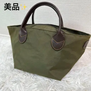 [새상품급] Herve Chapelier 미니 토트백 S 카키