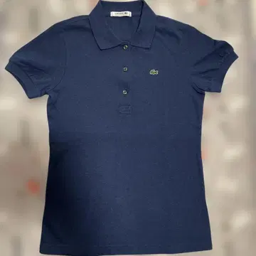 LACOSTE 네이비 피케 셔츠 34