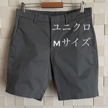 UNIQLO 그레이 숏팬츠 백 포켓 부착 M 사이즈