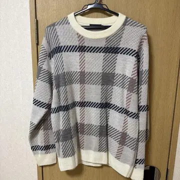 BLACK LABEL CRESTBRIDGE 체크 무늬 니트 M 사이즈
