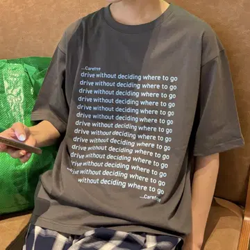 [ CIAOPANIC TYPY ] 메시지 프린트 반팔 Tee / M