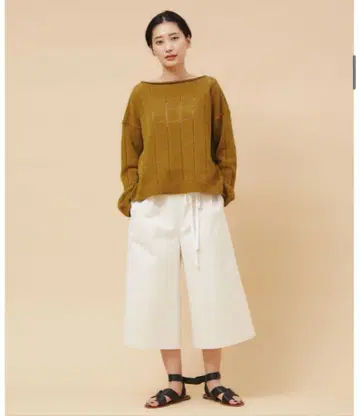 코튼 네프 페이퍼 백 팬츠