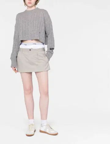 HOMME GIRLS 옴므걸즈 레이어드 미니 스커트 M
