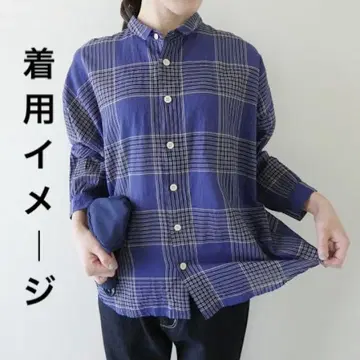 NATURAL LAUNDRY 선염 트위스트 셔츠