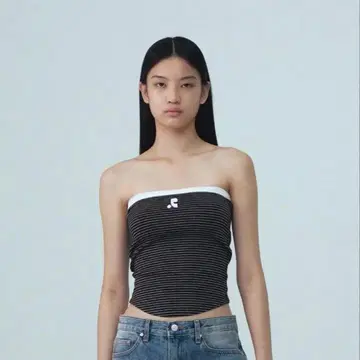Rest&Recreation 스트라이프 베어탑 튜브탑