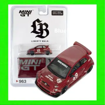LBWK 한정판 MINI GT 아바르트 595 빨간색 MINIGT
