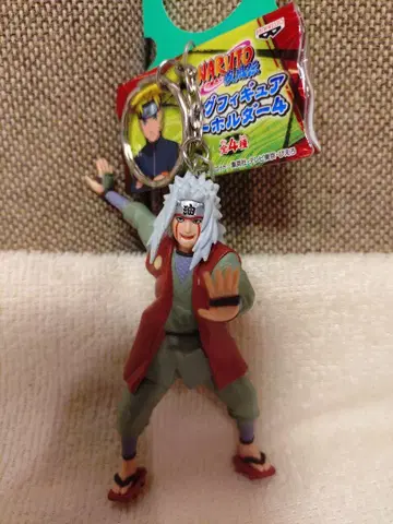 미사용 NARUTO 질풍전 빅 피규어 키링 지라이야