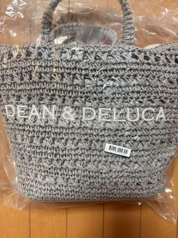 DEAN & DELUCA x BEAMS 크로셰 바스켓 백 S 그레이