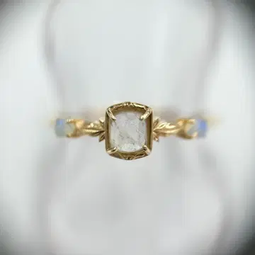 agate 아가트 반지 11호 3석 스톤 K10 골드