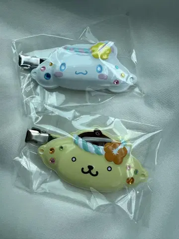 산리오 앞머리 클립 폼폼푸딩 시나몬