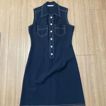 I'AltraModa 슬리브리스 블랙 원피스