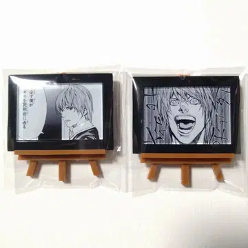 DEATH NOTE 야가미 라이토 코마 미니 아트 프레임 2세트