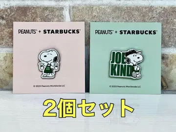 [미사용 새상품] 스타벅스 스누피 배지 2개 세트