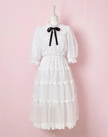 멜메모 Sweet classical Dot 원피스