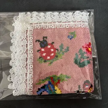 치카자와 레이스 페이러 콜라보 타월 손수건 하이디 핑크