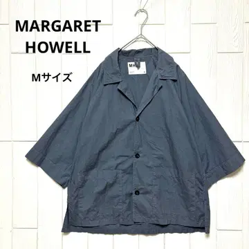 MARGARET HOWELL 코튼 린넨 5부 셔츠 재킷 M 사이즈