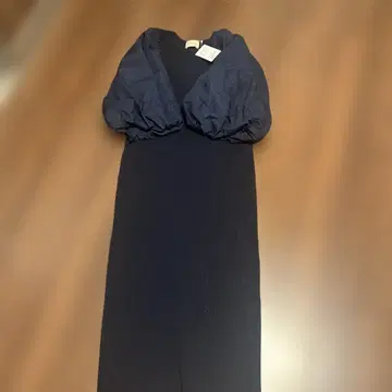 UNITED ARROWS 콤비 니트 원피스 네이비