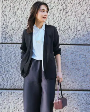 DoCLASSE 시어 라미 더블 노카라 재킷